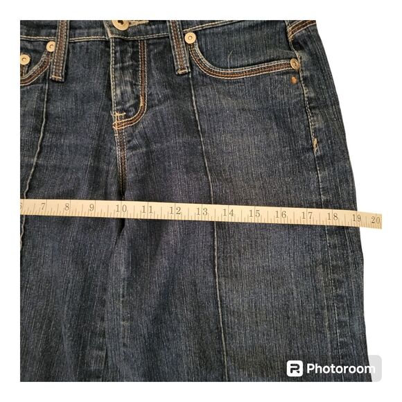 Women's Sizzle Flare Leg Bell Bottom Low Waist Jeans Size 3 Embellishments - Picture 5 of 10